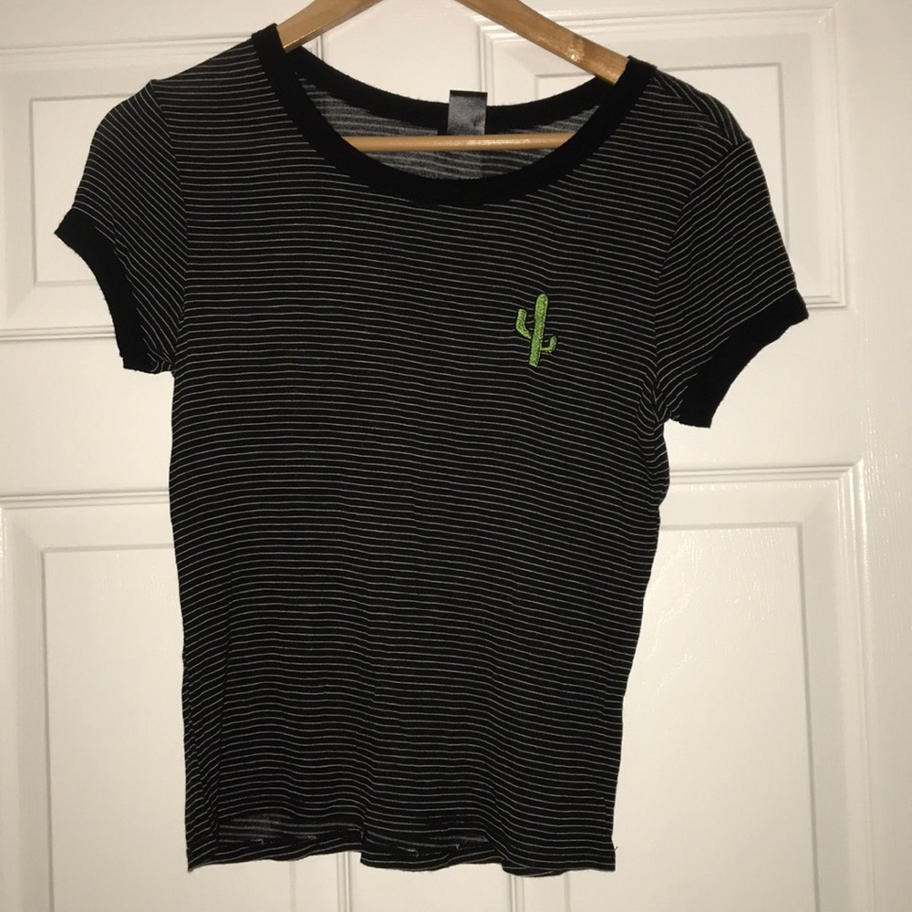 Pinstripe cactus shirt